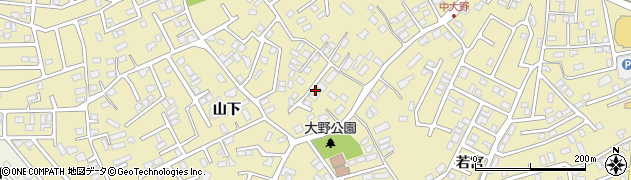 青森県青森市大野周辺の地図