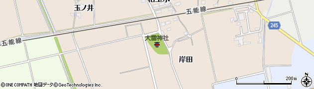 大雷神社周辺の地図