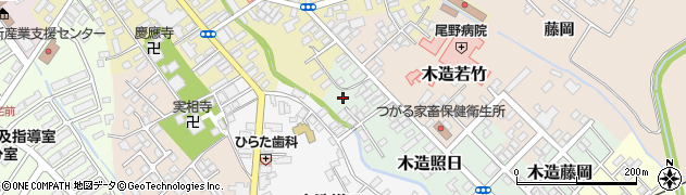 青森県つがる市木造照日20周辺の地図