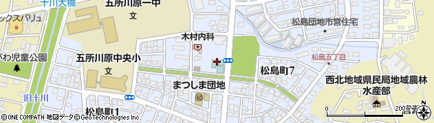 松島温泉周辺の地図