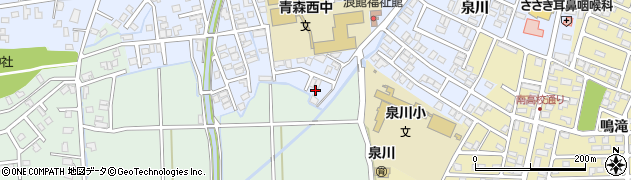 青森県青森市浪館志田3周辺の地図