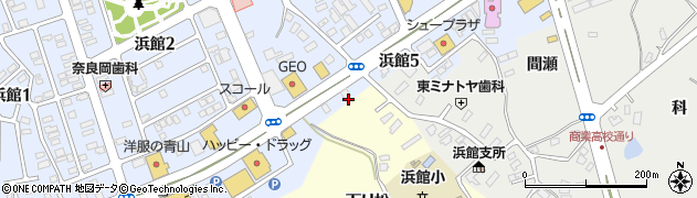 赤から 青森浜館店周辺の地図