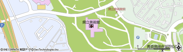 棟方志功記念館　事務局周辺の地図