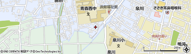 青森県青森市浪館志田4周辺の地図