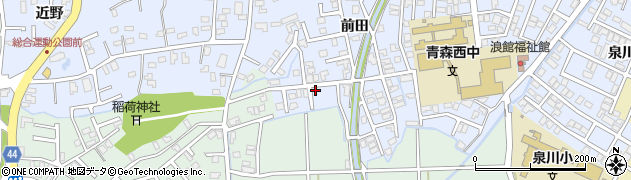 青森県青森市浪館平岡35周辺の地図