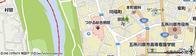 ファミリーマートつがる総合病院／Ｓ店周辺の地図