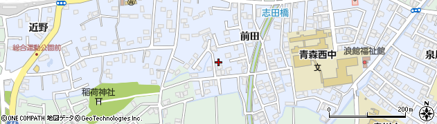 青森県青森市浪館平岡37周辺の地図