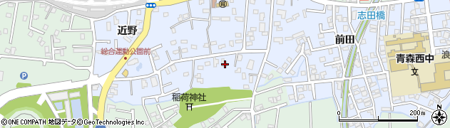 青森県青森市浪館平岡124周辺の地図