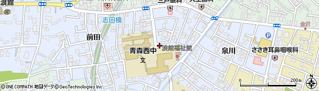 青森県青森市浪館志田16周辺の地図