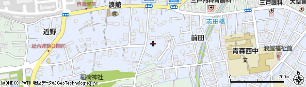 青森県青森市浪館平岡130周辺の地図