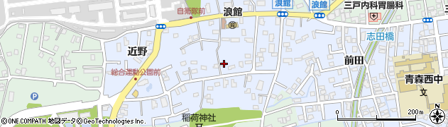 青森県青森市浪館平岡116周辺の地図