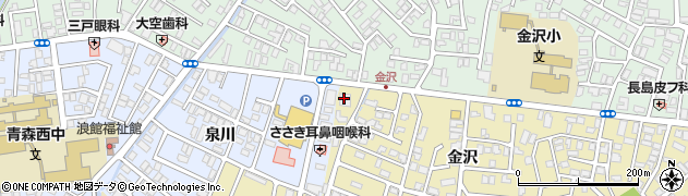 青い森信用金庫金沢支店周辺の地図
