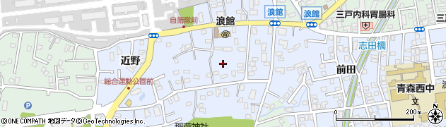 青森県青森市浪館（平岡）周辺の地図