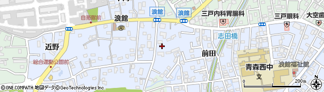 青森県青森市浪館平岡48周辺の地図