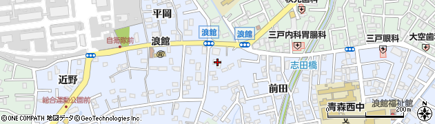 青森県青森市浪館平岡47周辺の地図