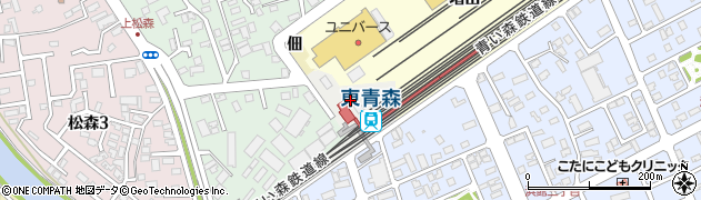 青森県青森市古館周辺の地図
