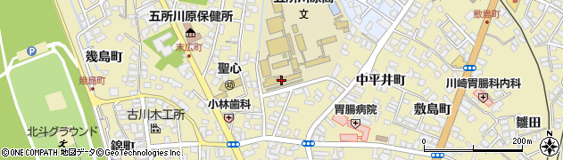 青森県立五所川原高等学校周辺の地図