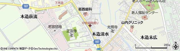 中央病院通り周辺の地図