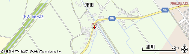 中館周辺の地図