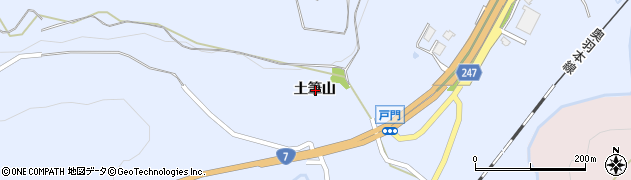 青森県青森市戸門土筆山周辺の地図