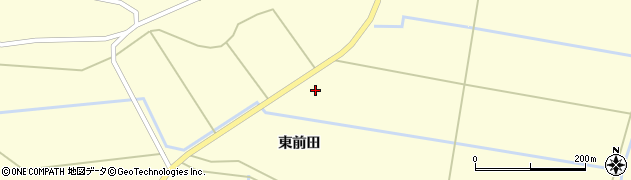 鰺ケ沢蟹田線周辺の地図