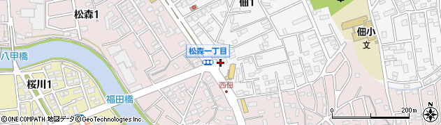 株式会社青森県月の友の会　本部周辺の地図