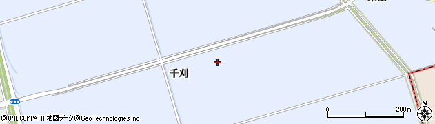 青森県つがる市木造川除（千刈）周辺の地図