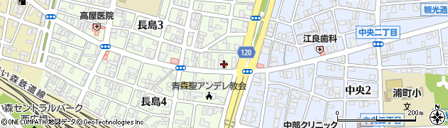 青森長島郵便局 ＡＴＭ周辺の地図