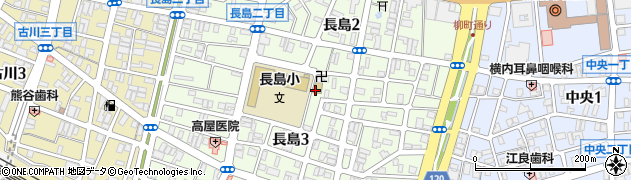 青森県青森市長島周辺の地図