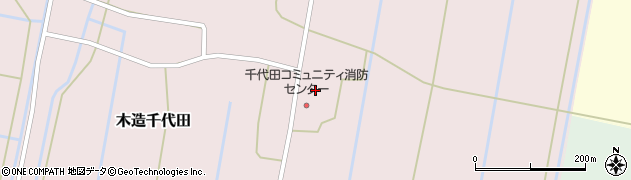 青森県つがる市木造千代田末長1周辺の地図