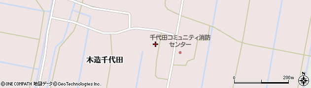 青森県つがる市木造千代田（末豊）周辺の地図