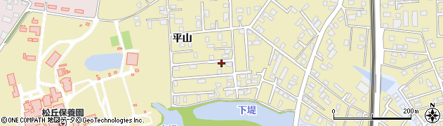 青森県青森市石江（平山）周辺の地図