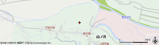 青森県青森市築木館（山ノ井）周辺の地図