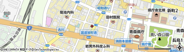 青森古川一郵便局周辺の地図