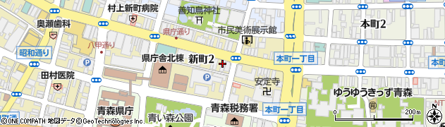 服部青果店　新町店周辺の地図