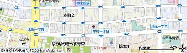 青森本町郵便局周辺の地図