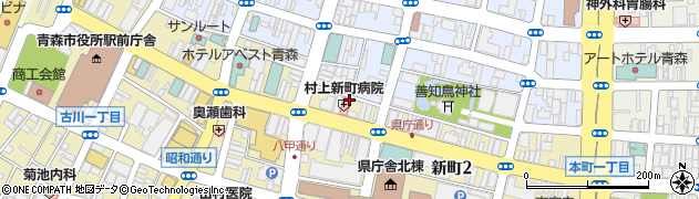 村上新町病院周辺の地図
