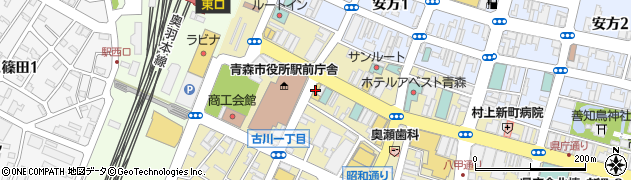 ビッグエコー 青森駅前店周辺の地図