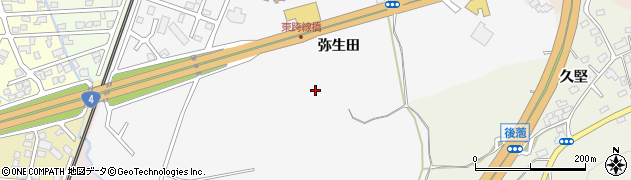 青森県青森市矢田前弥生田周辺の地図