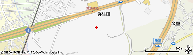 青森県青森市矢田前（弥生田）周辺の地図