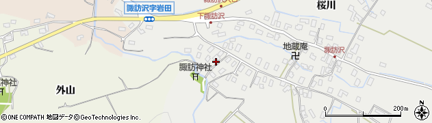 青森県青森市諏訪沢（野田）周辺の地図