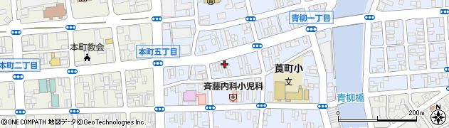 青森青柳郵便局周辺の地図