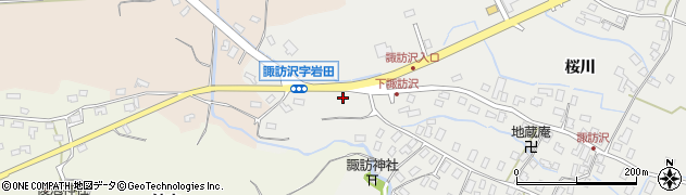 青森県青森市諏訪沢（桜川）周辺の地図