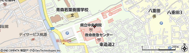 青森県青森市東造道周辺の地図