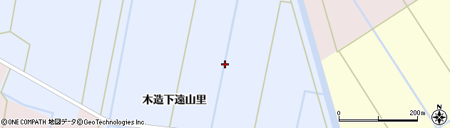 青森県つがる市木造下遠山里（松本）周辺の地図