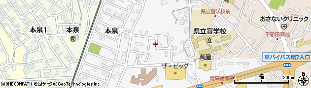 青森県青森市矢田前周辺の地図