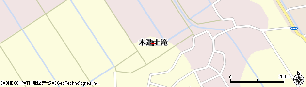 青森県つがる市木造土滝周辺の地図
