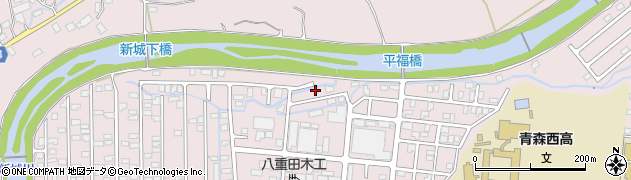 青森県青森市新城平岡243周辺の地図