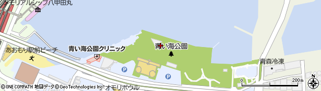 青森県青森市安方周辺の地図