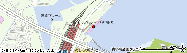 青函連絡船メモリアルシップ八甲田丸周辺の地図